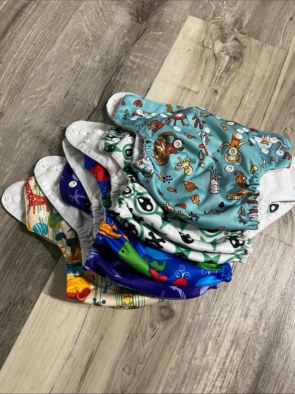 5 Cloth Diaper Covers with Pocket